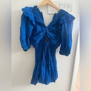 Sea New York Royal Blue Cutout Textured romper